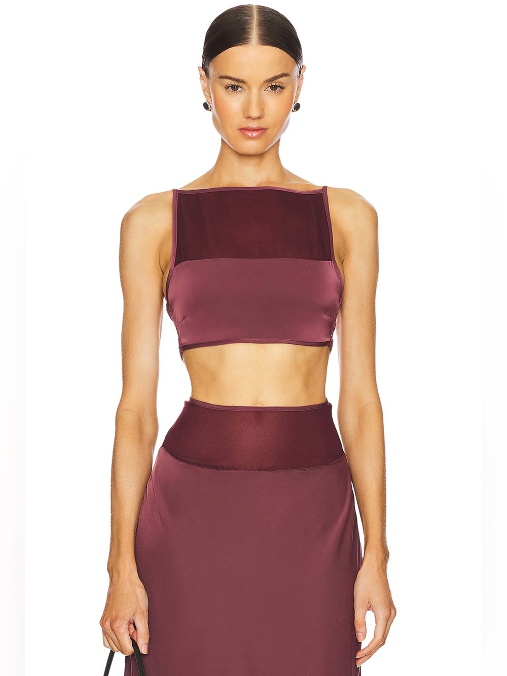 NWT Weworewhat Womens Square Neck Cami, Red Sz S